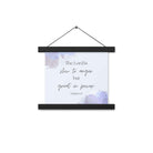 Nahum 1:3 Bible Verse, great in power Enhanced Matte Paper Poster With Hanger