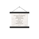 Joshua 1:9 Bible Verse, Be strong Enhanced Matte Paper Poster With Hanger