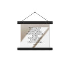 Joshua 1:9 Bible Verse, for the Lord Enhanced Matte Paper Poster With Hanger