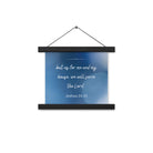 Joshua 24:15 Bible Verse, choose today Enhanced Matte Paper Poster With Hanger