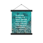 Matt 28:19 - Bible Verse, Make Disciples Enhanced Matte Paper Poster With Hanger