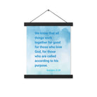 Rom 8:28 - Bible Verse, together for good Enhanced Matte Paper Poster With Hanger