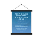 Isaiah 9:6 - Bible Verse, Everlasting Father Enhanced Matte Paper Poster With Hanger