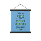 1 John 4:14 - Bible Verse, sent the Son Enhanced Matte Paper Poster With Hanger