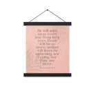 Revelation 21:4 Bible Verse, their eyes Enhanced Matte Paper Poster With Hanger