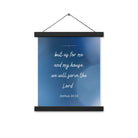 Joshua 24:15 Bible Verse, choose today Enhanced Matte Paper Poster With Hanger