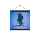 Matt 6:26, Graceful Heron, He'll Care for You Hanger Poster