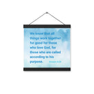 Rom 8:28 - Bible Verse, together for good Enhanced Matte Paper Poster With Hanger