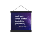 Romans 3:23 - Bible Verse, all have sinned Enhanced Matte Paper Poster With Hanger