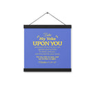 Matt 11:29-30 - Bible Verse, Take my yoke Enhanced Matte Paper Poster With Hanger