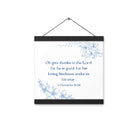 1 Chronicles 16:34 Bible Verse, to the Lord Enhanced Matte Paper Poster With Hanger