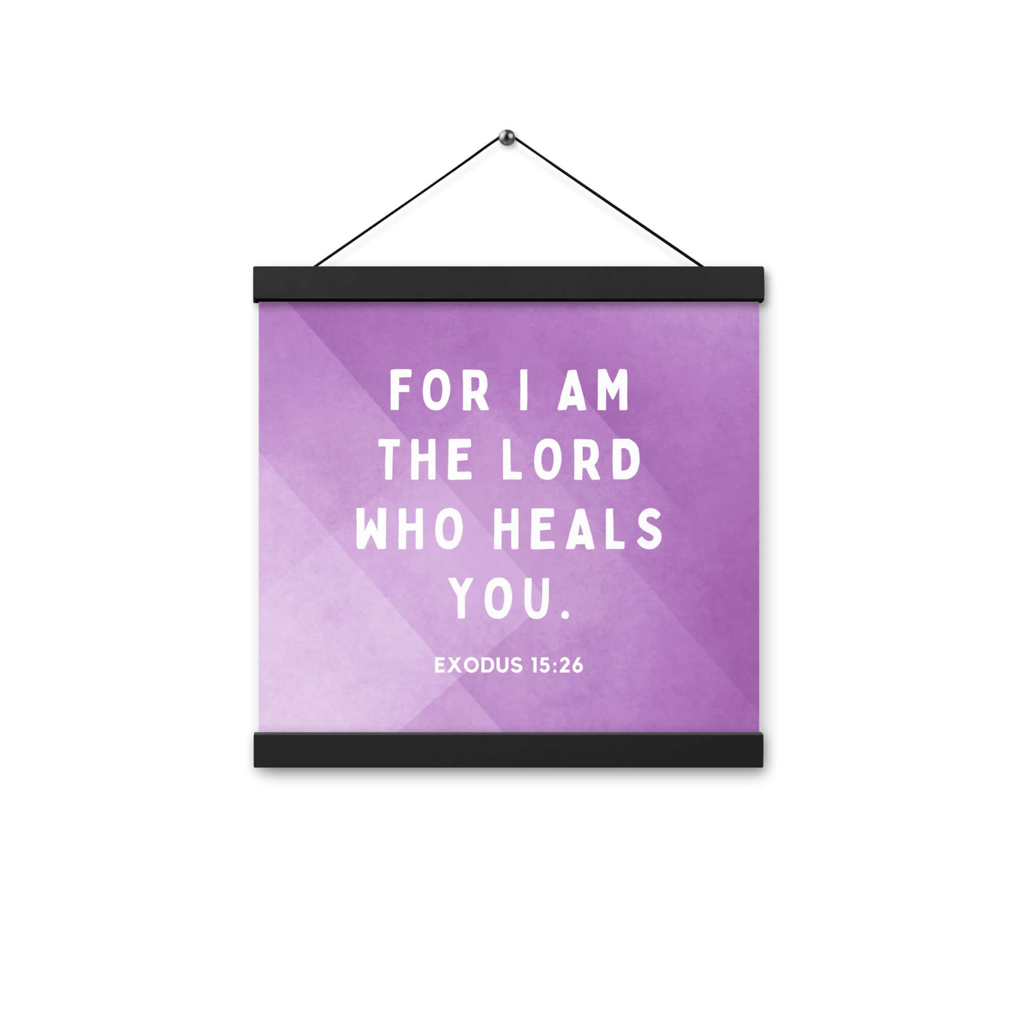 Exodus 15:26 Bible Verse, in his eyes Enhanced Matte Paper Poster With Hanger