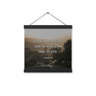 James 4:8 Bible Verse, Cleanse your Enhanced Matte Paper Poster With Hanger