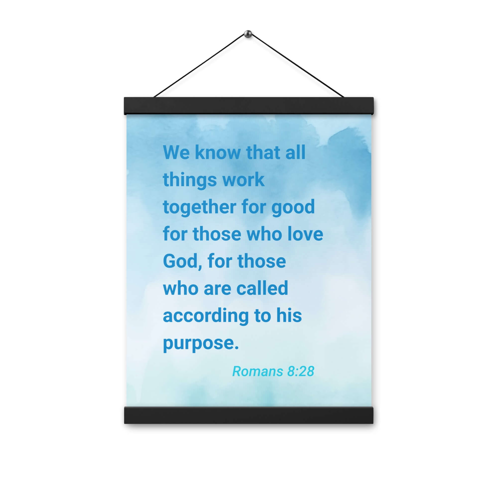 Rom 8:28 - Bible Verse, together for good Enhanced Matte Paper Poster With Hanger