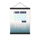 Psalm 119:11 - Bible Verse, hidden your word Enhanced Matte Paper Poster With Hanger