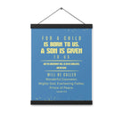 Isaiah 9:6 - Bible Verse, Mighty God Enhanced Matte Paper Poster With Hanger