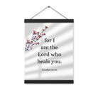 Exodus 15:26 Bible Verse, diligently listen Enhanced Matte Paper Poster With Hanger