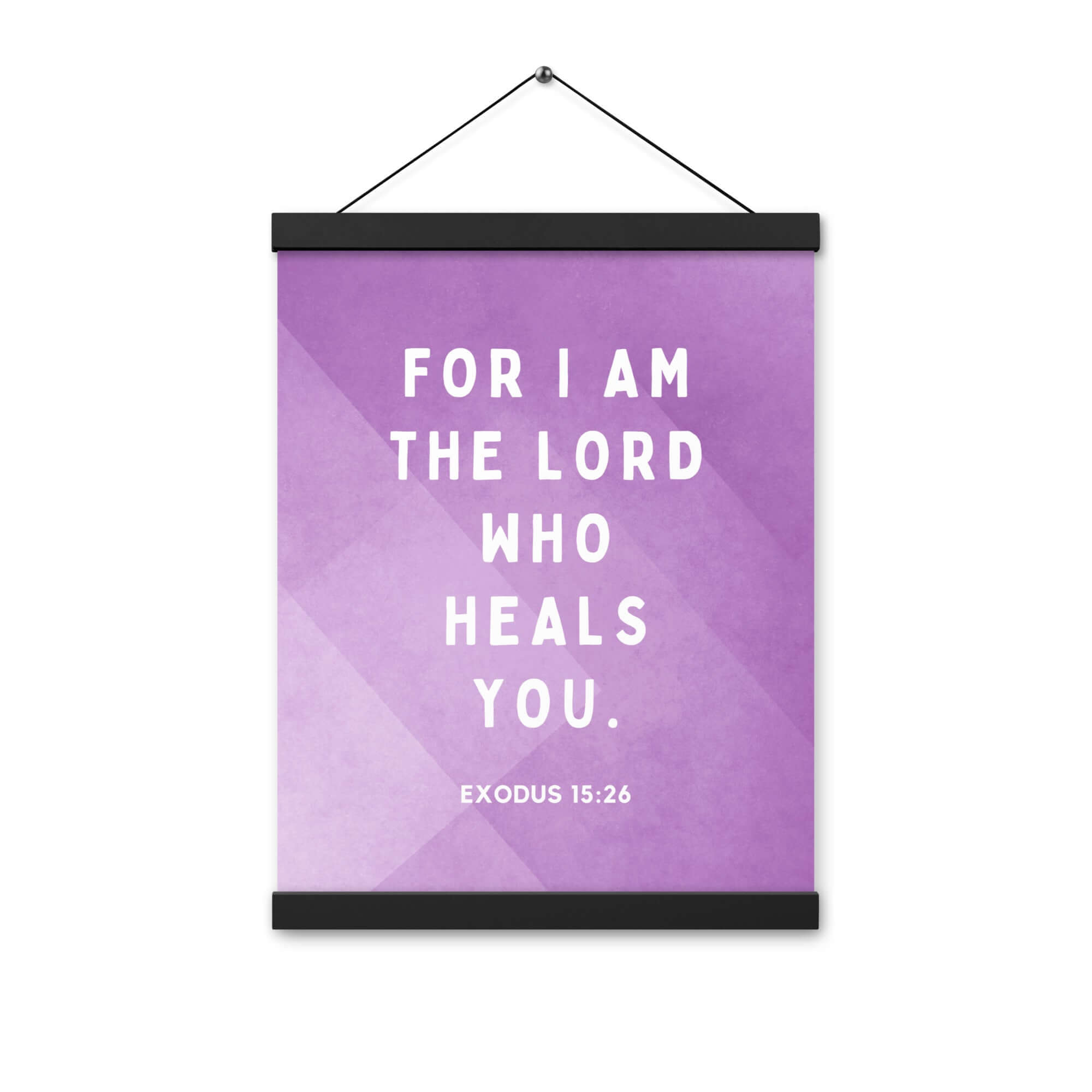 Exodus 15:26 Bible Verse, in his eyes Enhanced Matte Paper Poster With Hanger