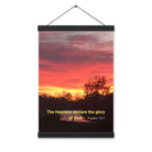 Psalm 19:1 Bible Verse, Sunset Glory Hanger Poster