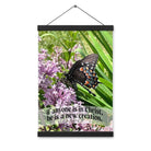 2 Cor. 5:17 Bible Verse, Butterfly Hanger Poster