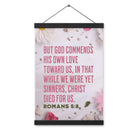 Romans 5:8 - Bible Verse, Christ Died for Us Hanger Poster