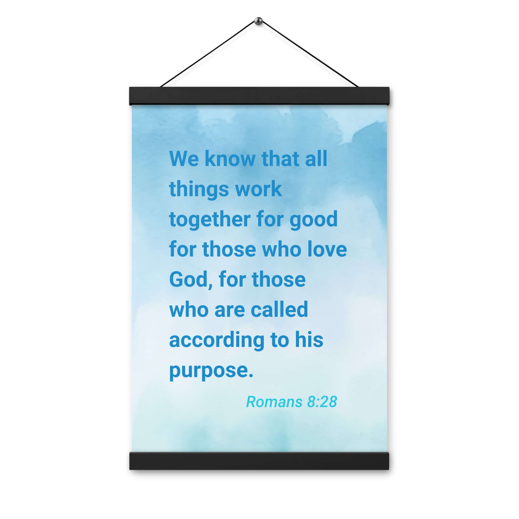 Rom 8:28 - Bible Verse, together for good Enhanced Matte Paper Poster With Hanger