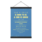 Isaiah 9:6 - Bible Verse, Mighty God Enhanced Matte Paper Poster With Hanger