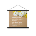 Jer 17:14 - Bible Verse, Heal me, O LORD Enhanced Matte Paper Poster With Hanger