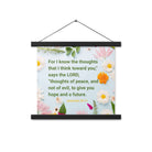 Jer 29:11 - Bible Verse, to give you hope Enhanced Matte Paper Poster With Hanger