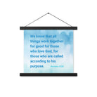 Rom 8:28 - Bible Verse, together for good Enhanced Matte Paper Poster With Hanger