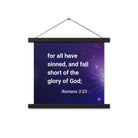 Romans 3:23 - Bible Verse, all have sinned Enhanced Matte Paper Poster With Hanger