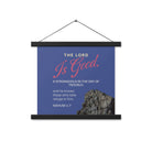 Nahum 1:7 - Bible Verse, The LORD is good Enhanced Matte Paper Poster With Hanger