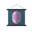 Col 3:23 - Bible Verse, work heartily Enhanced Matte Paper Poster With Hanger