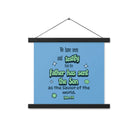 1 John 4:14 - Bible Verse, sent the Son Enhanced Matte Paper Poster With Hanger