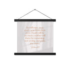 Revelation 21:4 Bible Verse, He will wipe Enhanced Matte Paper Poster With Hanger