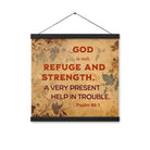 Psalm 46:1 - Bible Verse, God is Our Refuge Hanger Poster