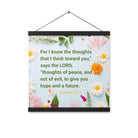 Jer 29:11 - Bible Verse, to give you hope Enhanced Matte Paper Poster With Hanger