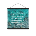 Matt 28:19 - Bible Verse, Make Disciples Enhanced Matte Paper Poster With Hanger