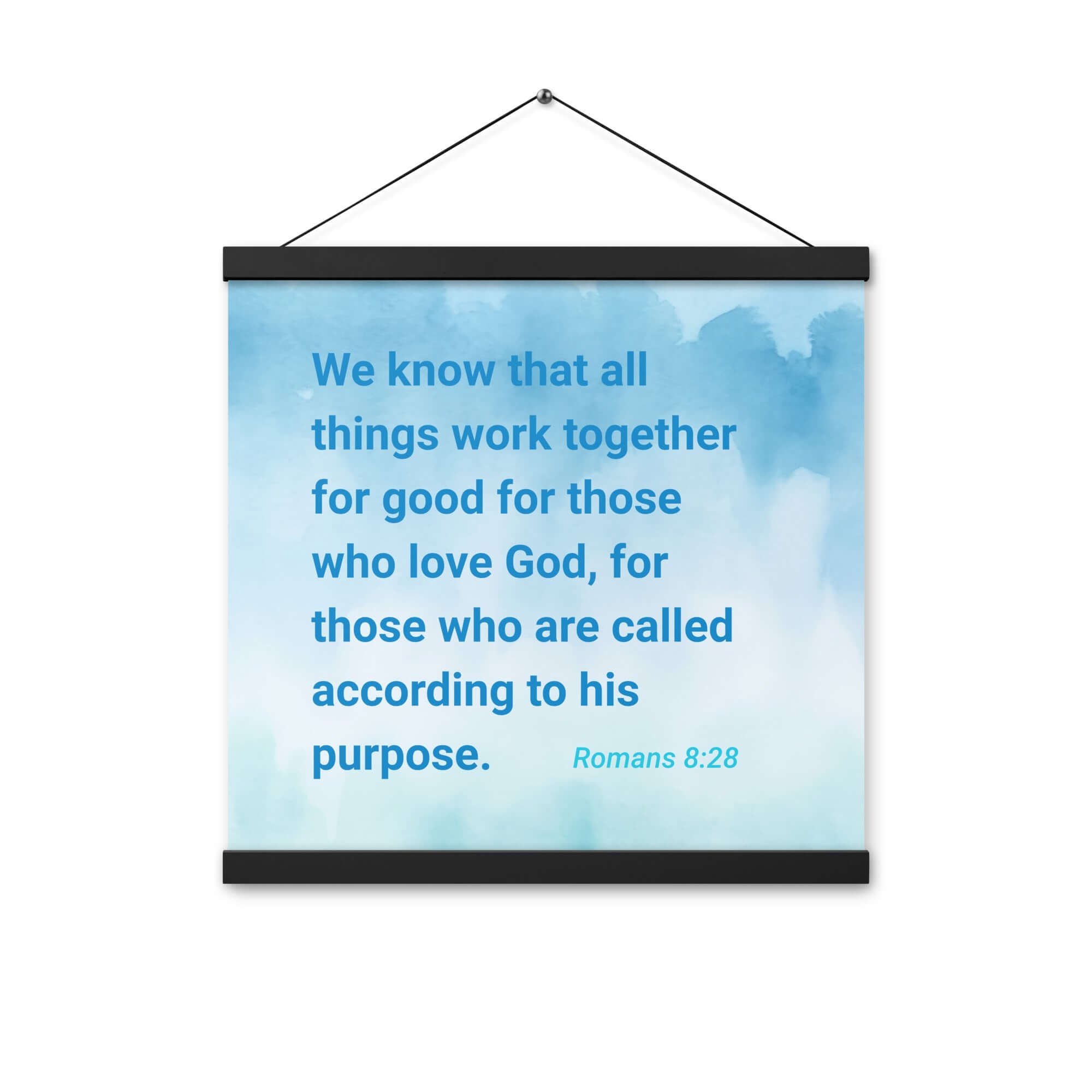 Rom 8:28 - Bible Verse, together for good Enhanced Matte Paper Poster With Hanger