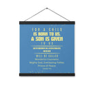 Isaiah 9:6 - Bible Verse, Mighty God Enhanced Matte Paper Poster With Hanger