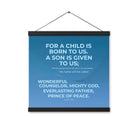 Isaiah 9:6 - Bible Verse, Everlasting Father Enhanced Matte Paper Poster With Hanger