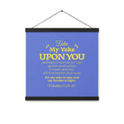 Matt 11:29-30 - Bible Verse, Take my yoke Enhanced Matte Paper Poster With Hanger