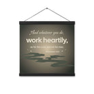 Col 3:23 - Bible Verse, as for the Lord Enhanced Matte Paper Poster With Hanger