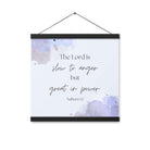 Nahum 1:3 Bible Verse, great in power Enhanced Matte Paper Poster With Hanger