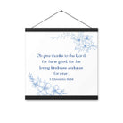 1 Chronicles 16:34 Bible Verse, to the Lord Enhanced Matte Paper Poster With Hanger