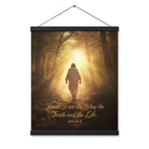 John 14:6 Bible Verse, Forest Image Hanger Poster