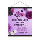 1 Chron 16:11 - Bible Verse, Seek the LORD Hanger Poster