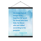 Rom 8:28 - Bible Verse, together for good Enhanced Matte Paper Poster With Hanger