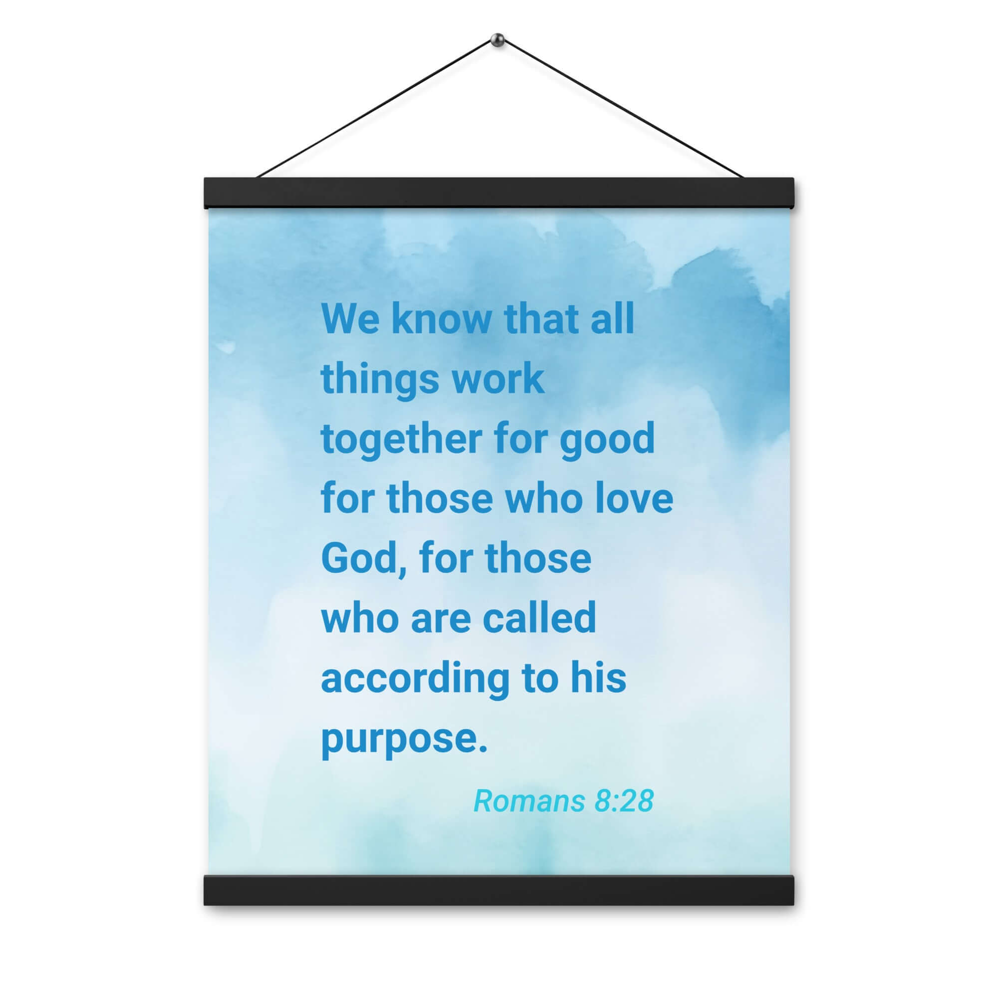 Rom 8:28 - Bible Verse, together for good Enhanced Matte Paper Poster With Hanger