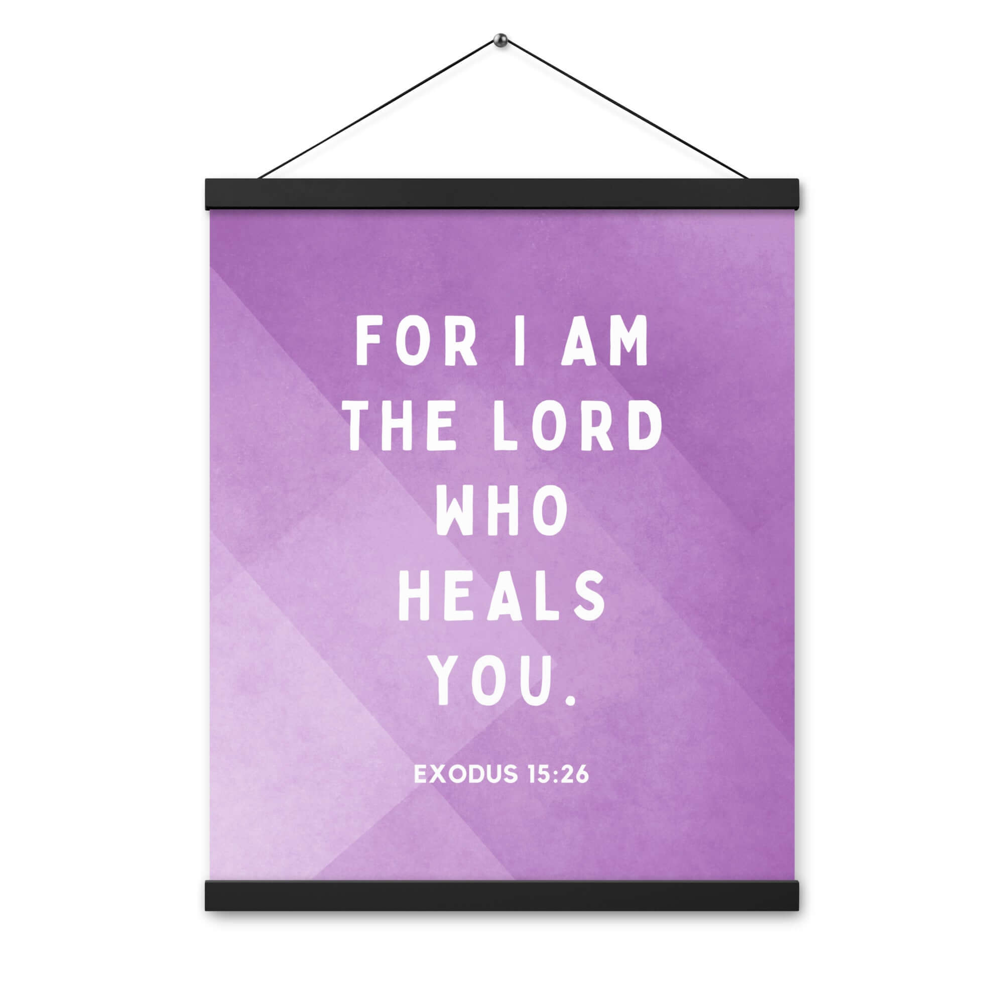 Exodus 15:26 Bible Verse, in his eyes Enhanced Matte Paper Poster With Hanger